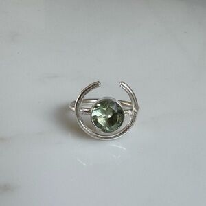NWOT Sundance Cat’s Cradle Ring, Green Amethyst, Sterling Silver